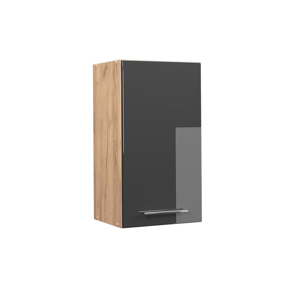 Vicco Hängeschrank Fame-Line, Anthrazit Hochglanz/Goldkraft Eiche, günstig online kaufen