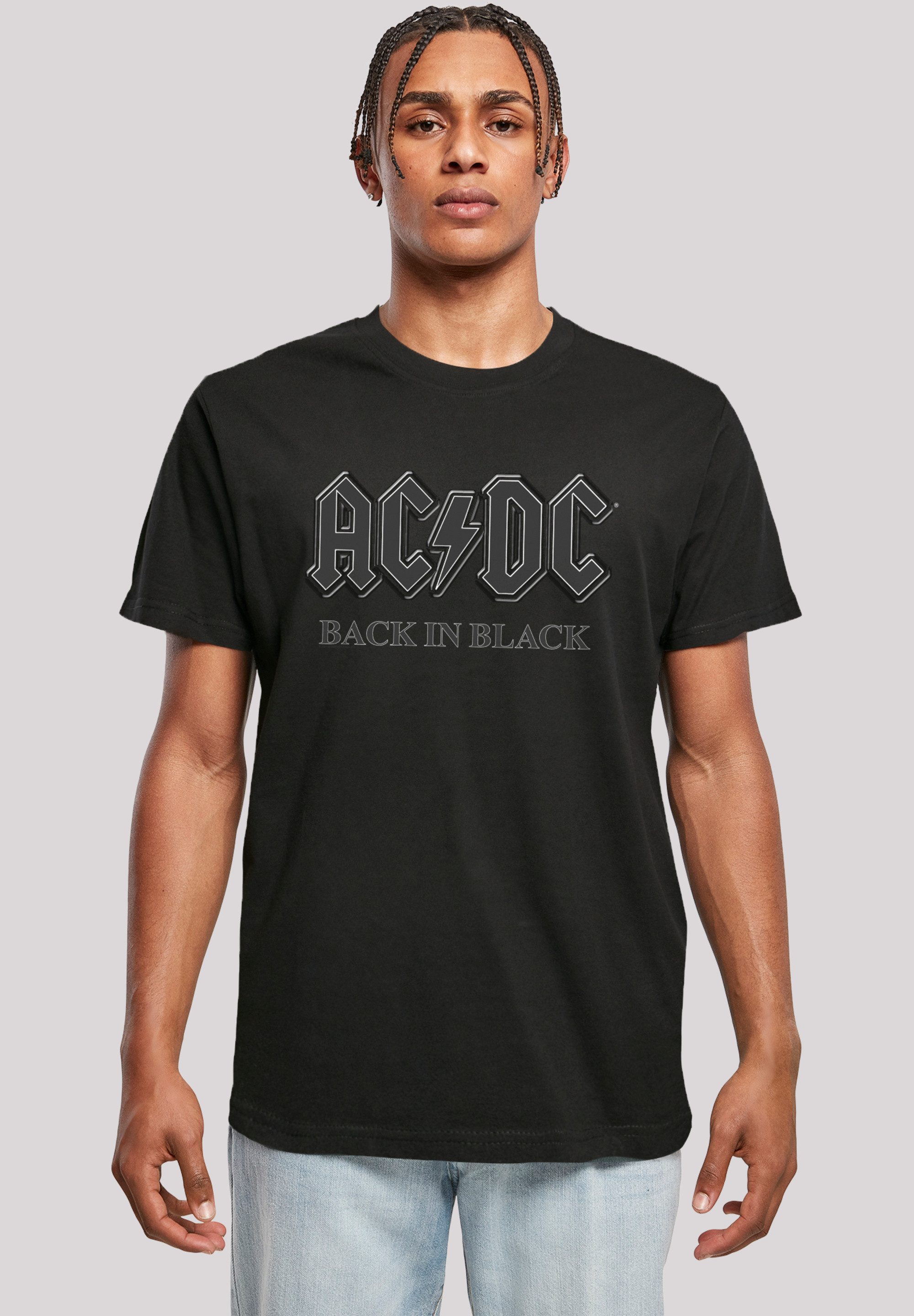 F4NT4STIC T-Shirt ACDC Back in Black Premium Qualität günstig online kaufen