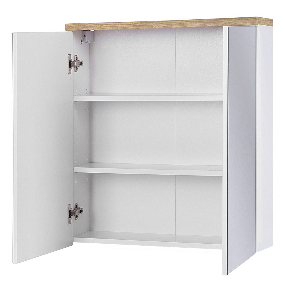 Lomadox Spiegelschrank SOLNA-56 60cm, weiß mit günstig online kaufen