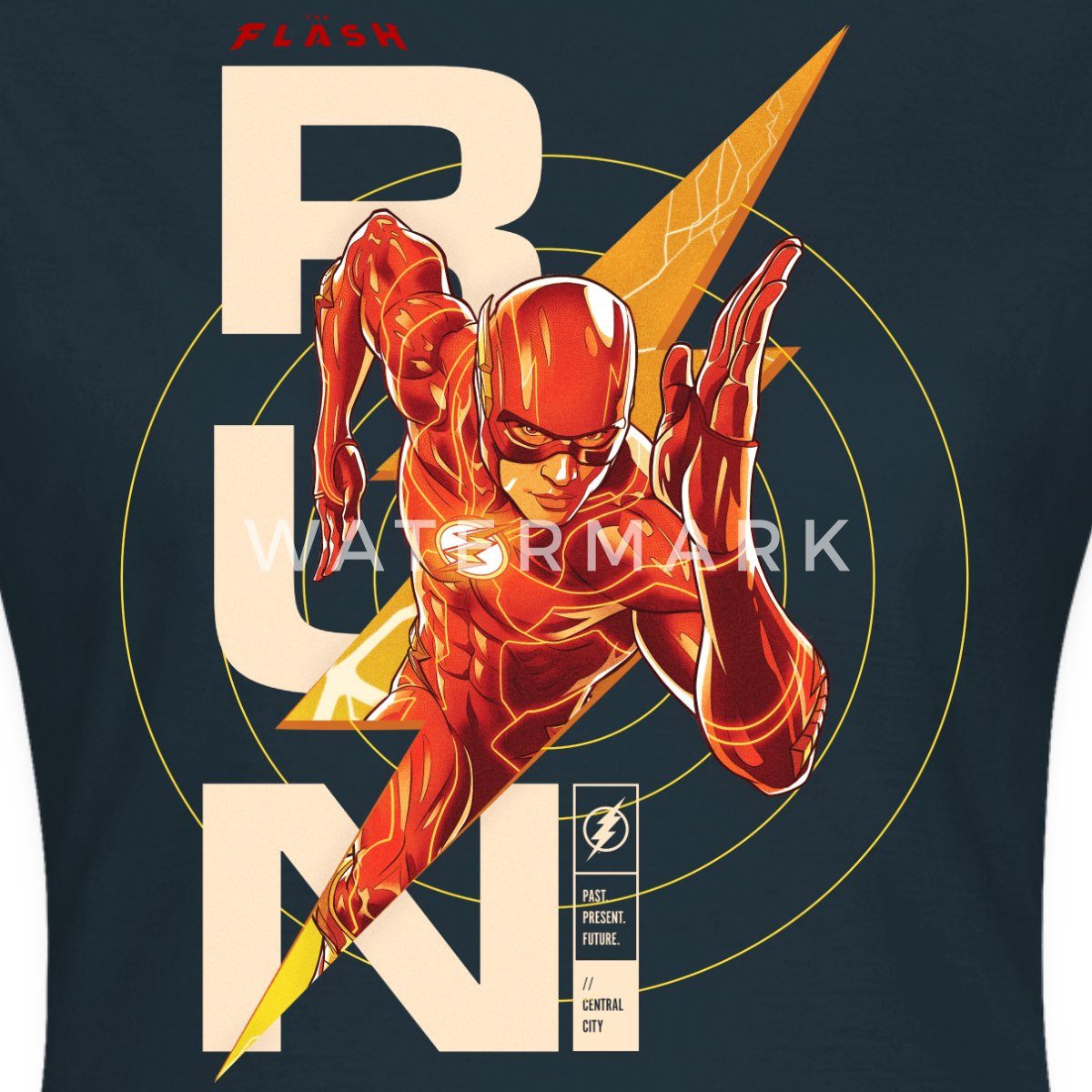 Spreadshirt T-Shirt The Flash Speedster RUN Frauen T-Shirt (1-tlg) Slim Fit, fällt klein aus