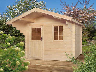 Kiehn-Holz Gartenhaus »Kallenberg 1«, BxT: 350x373 cm, (Set), mit Terrasse und Vordach