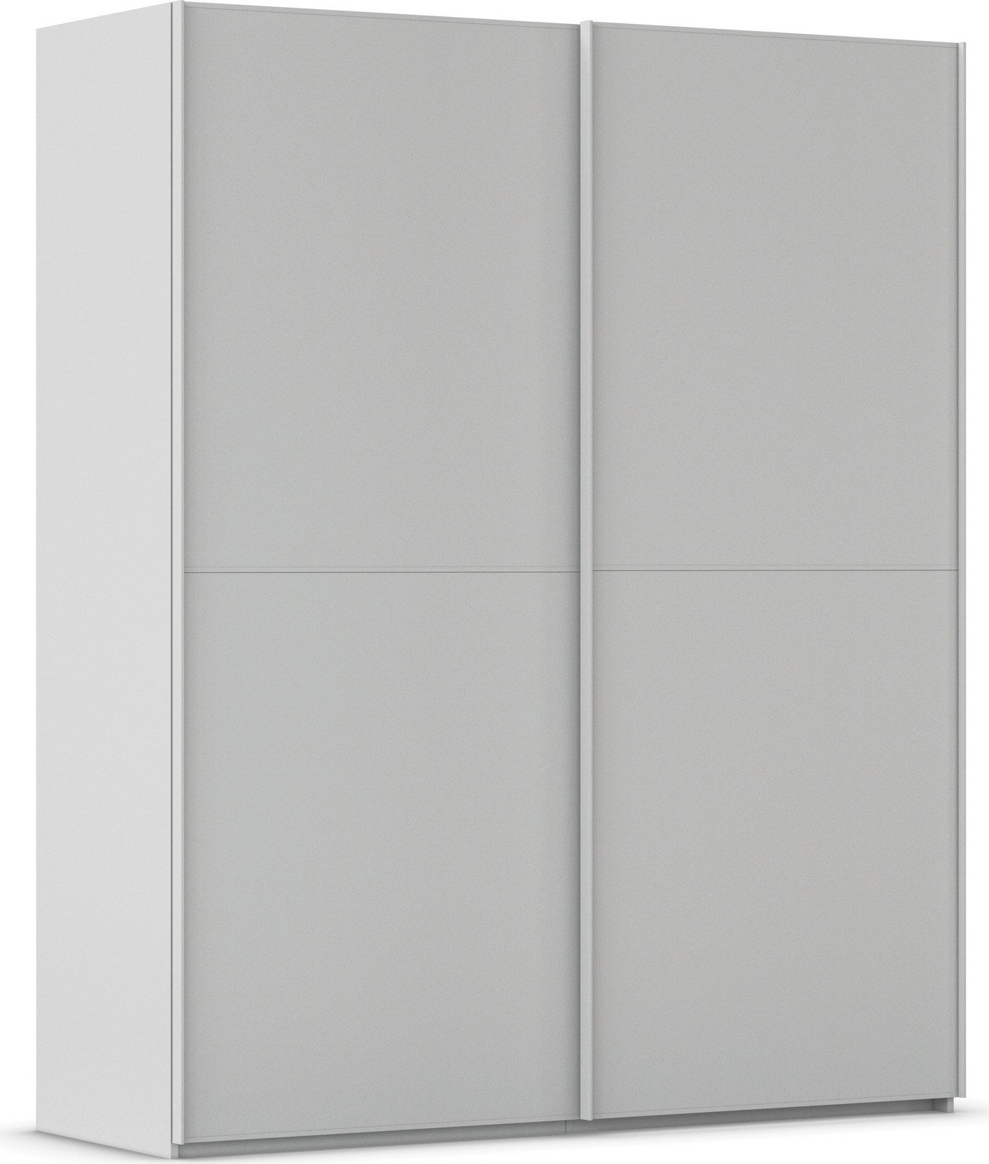 rauch Schwebetürenschrank Kleiderschrank Schrank Garderobe Schlafzimmerschrank SCALE-DUO edle zweigeteilte Türen und 3 Zierleisten MADE IN GERMANY