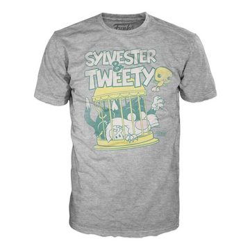Funko T-Shirt Sylvester und Tweety T-Shirt mit Funko POP! - Looney Tunes