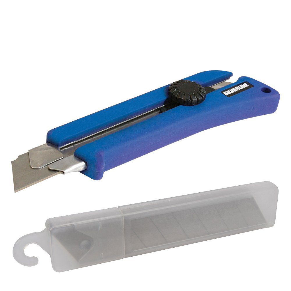 Cuttermesser Abbrechmesser 25 mm + 10 x Ersatzklingen 25 mm