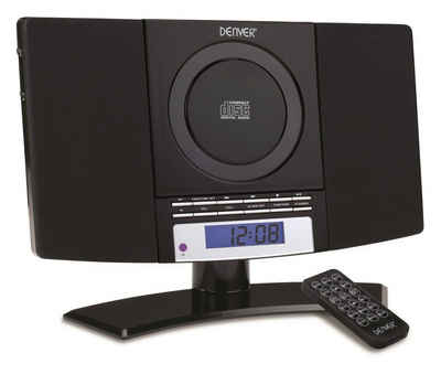 Denver MC-5220 Stand CD Player mit FM Radio, Uhr mit Weckfunktion Stereo-CD Player (FM-Radio, Fernbedienung, Wandmontage möglich)