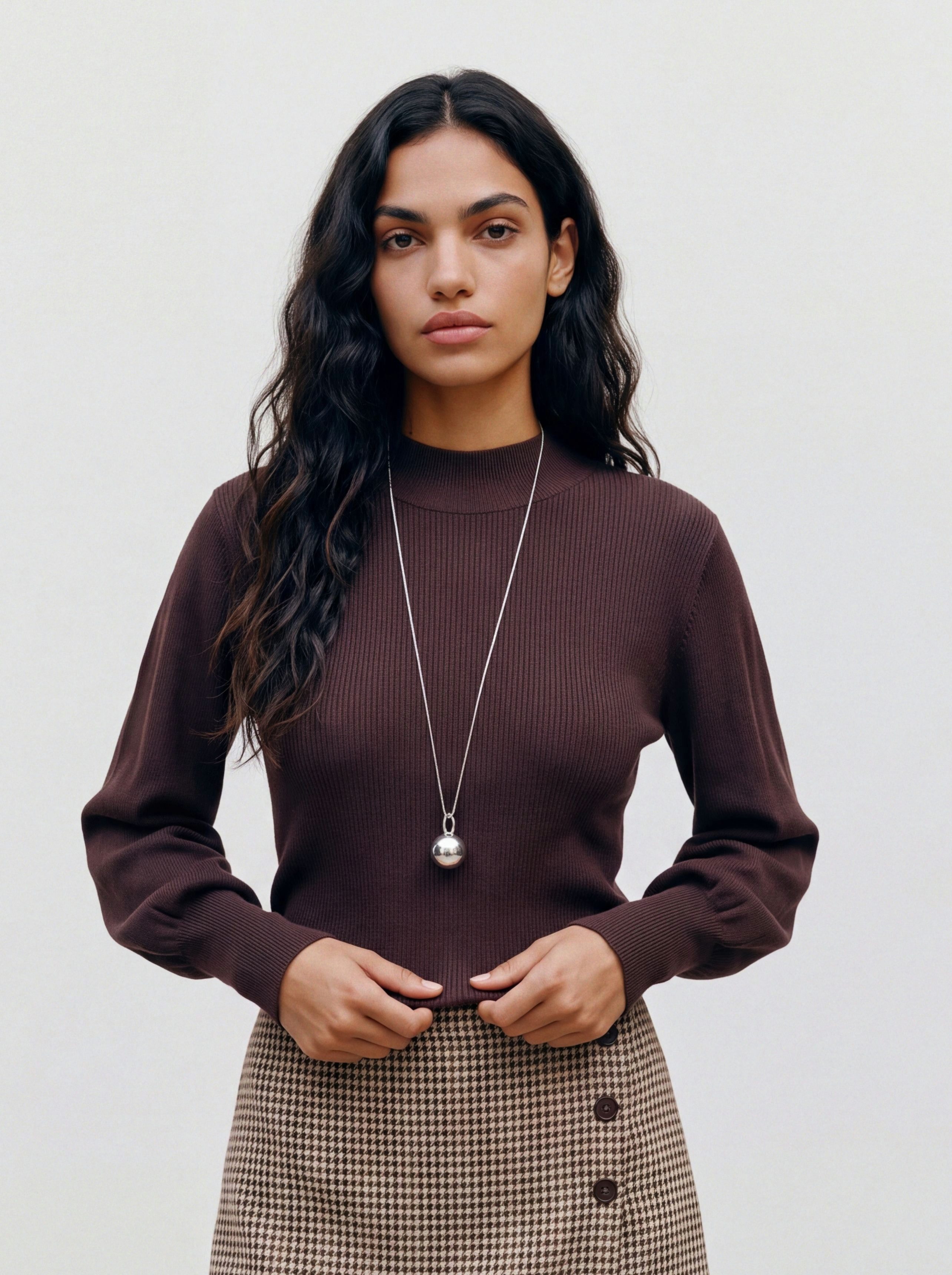 Vero Moda Strickpullover VMHOLLYKARIS LS FUNNELNECK PULLOVER BOO Viskosemischung