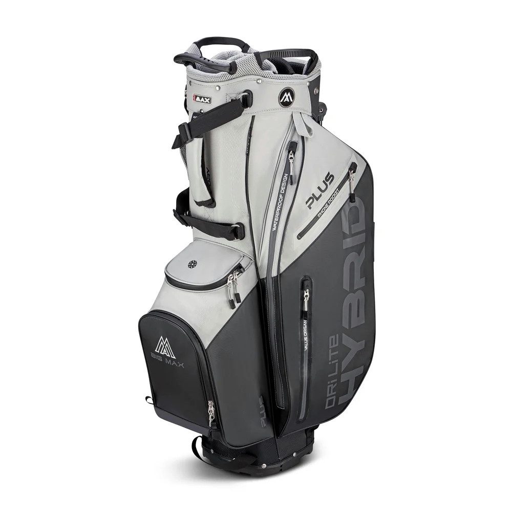 BIG MAX Cartbag Big Max Standbag Dri Lite Hybrid Plus Grau-Schwarz