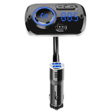 GelldG Bluetooth-FM-Transmitter für Auto, Bluetooth 5.0-Autoradio-Adapter Bluetooth-Adapter