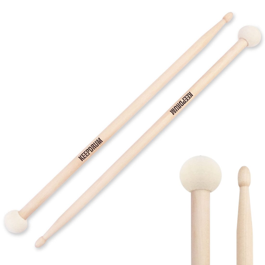 keepdrum Schlagzeug keepdrum FC1-A Double-Sticks Kombi-Schlägel