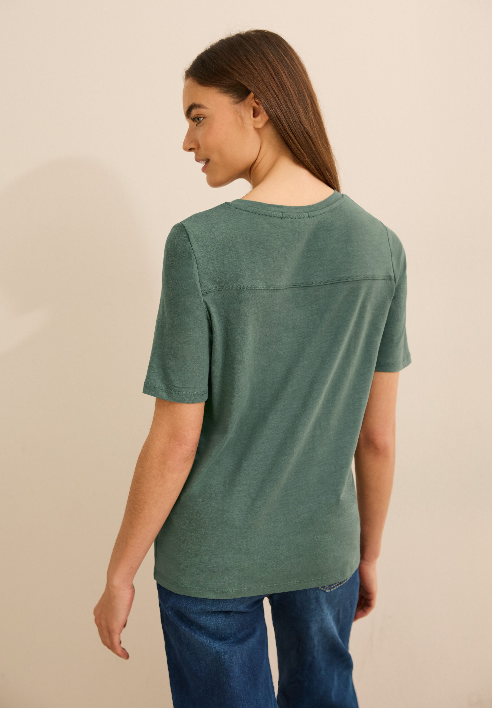 Cecil T-Shirt, aus reiner Baumwolle günstig online kaufen