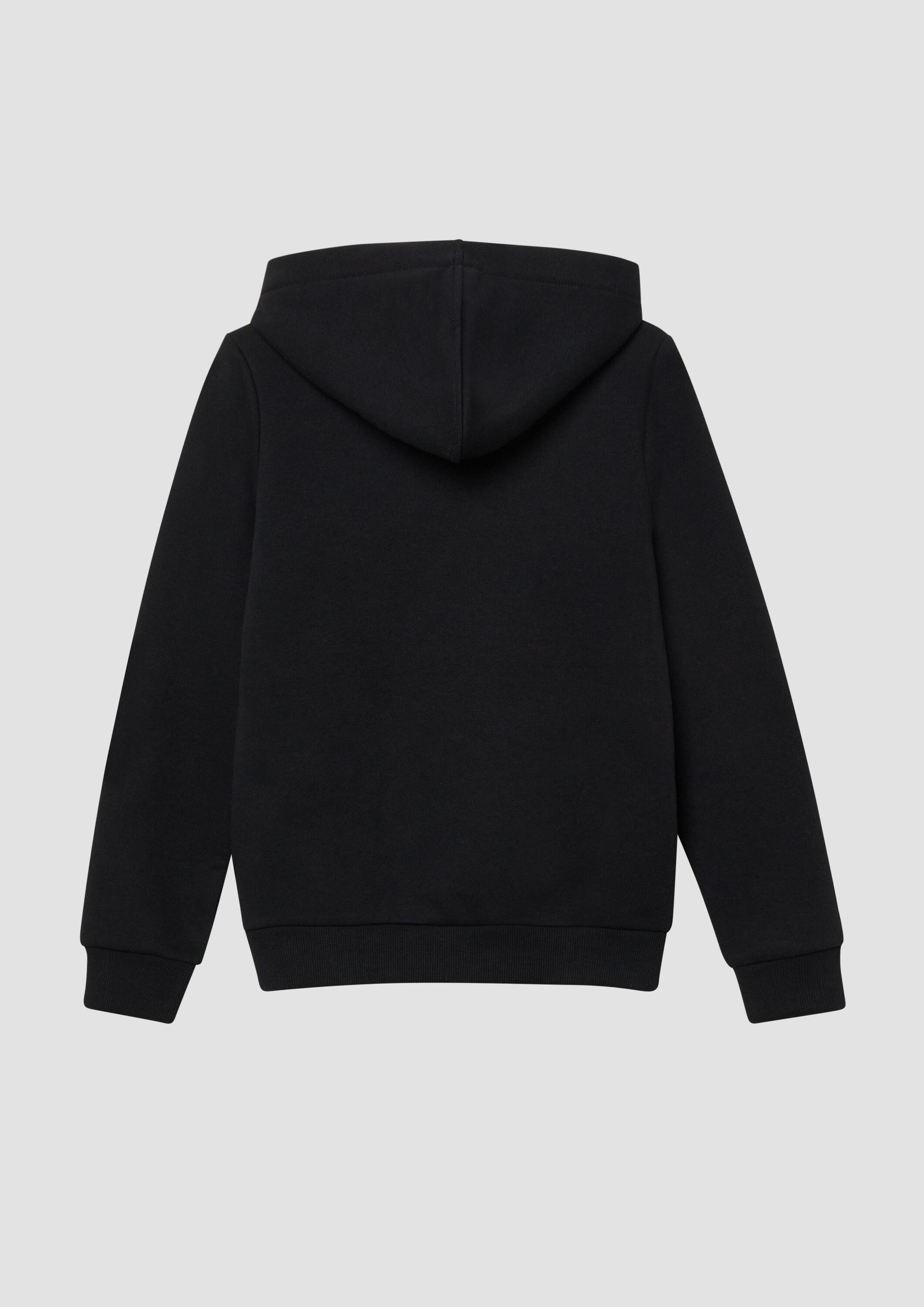s.Oliver Sweatshirt Sweatshirt Kuscheliger Hoodie mit Frontprint
