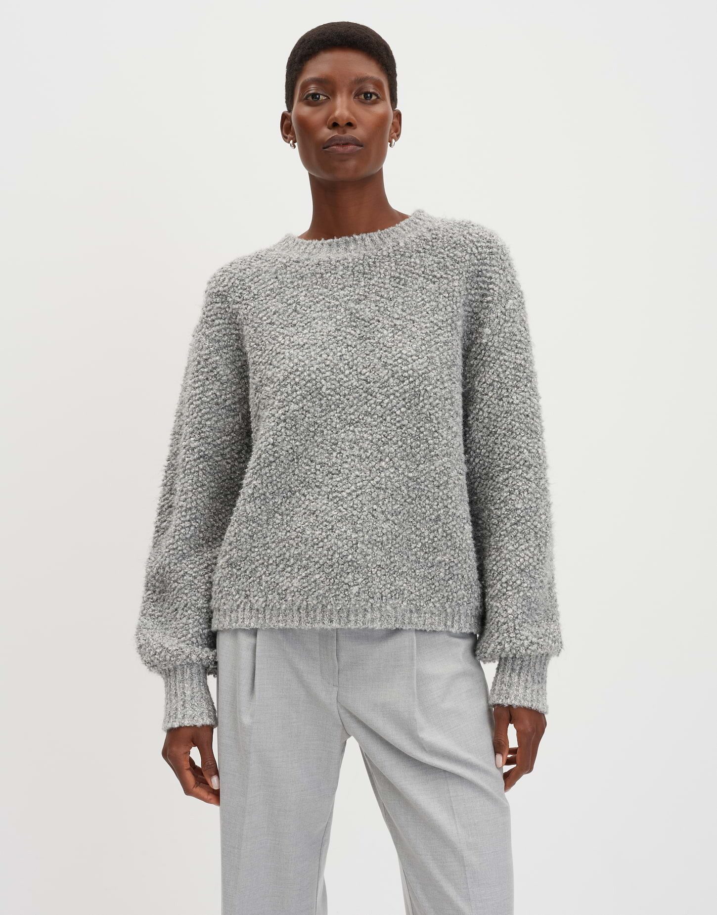 someday Strickpullover TELENA Loose mit Bouclégarn günstig online kaufen