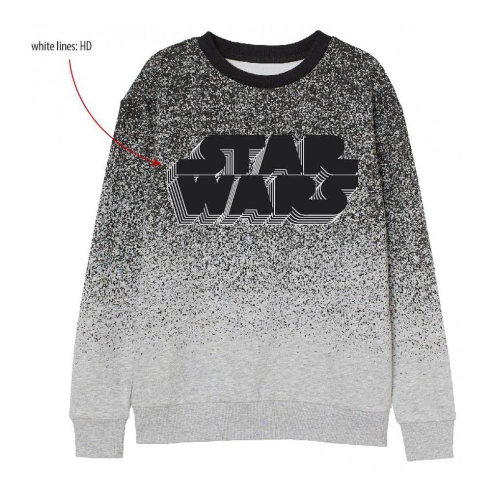 den Motiv Größen Rundhalspullover 134 Wars EplusM bis in Star Pullover, 164