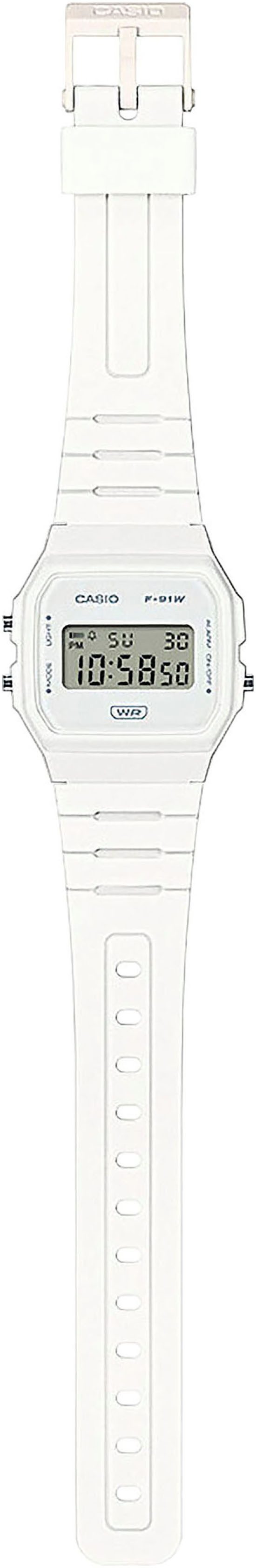 CASIO TIMELESS COLLECTION Chronograph F-91WB-7AEF, Quarzuhr, günstig online kaufen