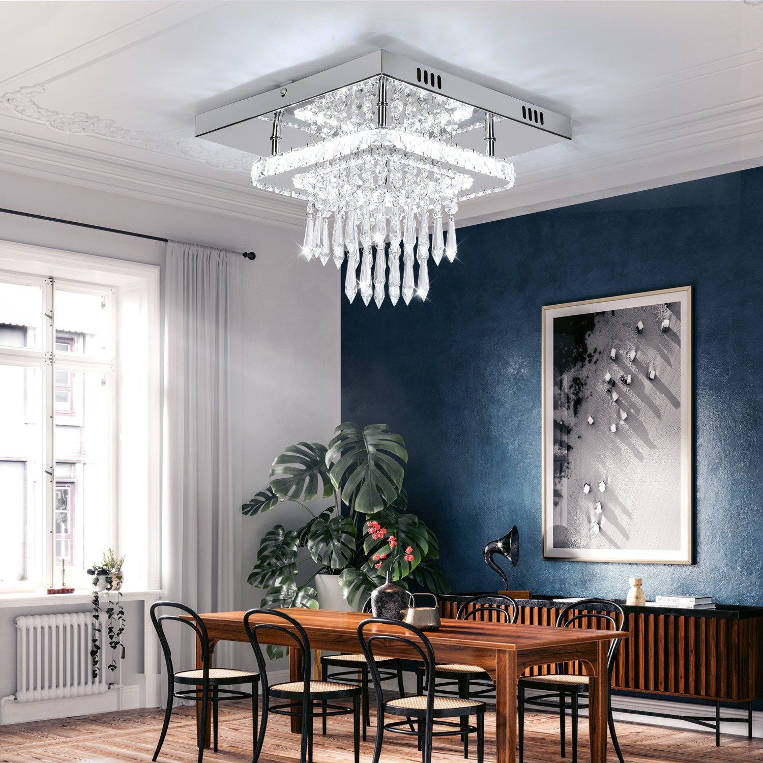 oyajia Deckenleuchte 24W Luxus Kristall LED günstig online kaufen