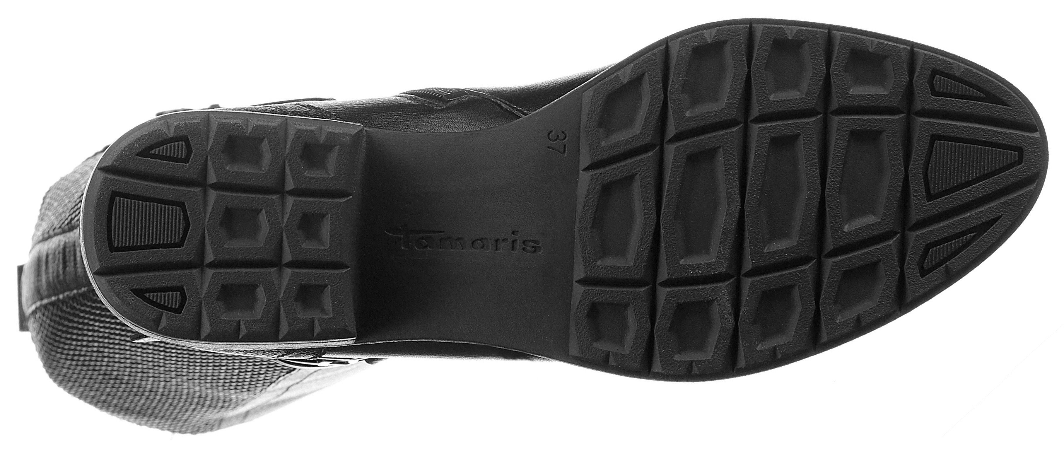 Stiefel mit XS-Schaft Stretcheinsatz am schwarz Tamaris Indah