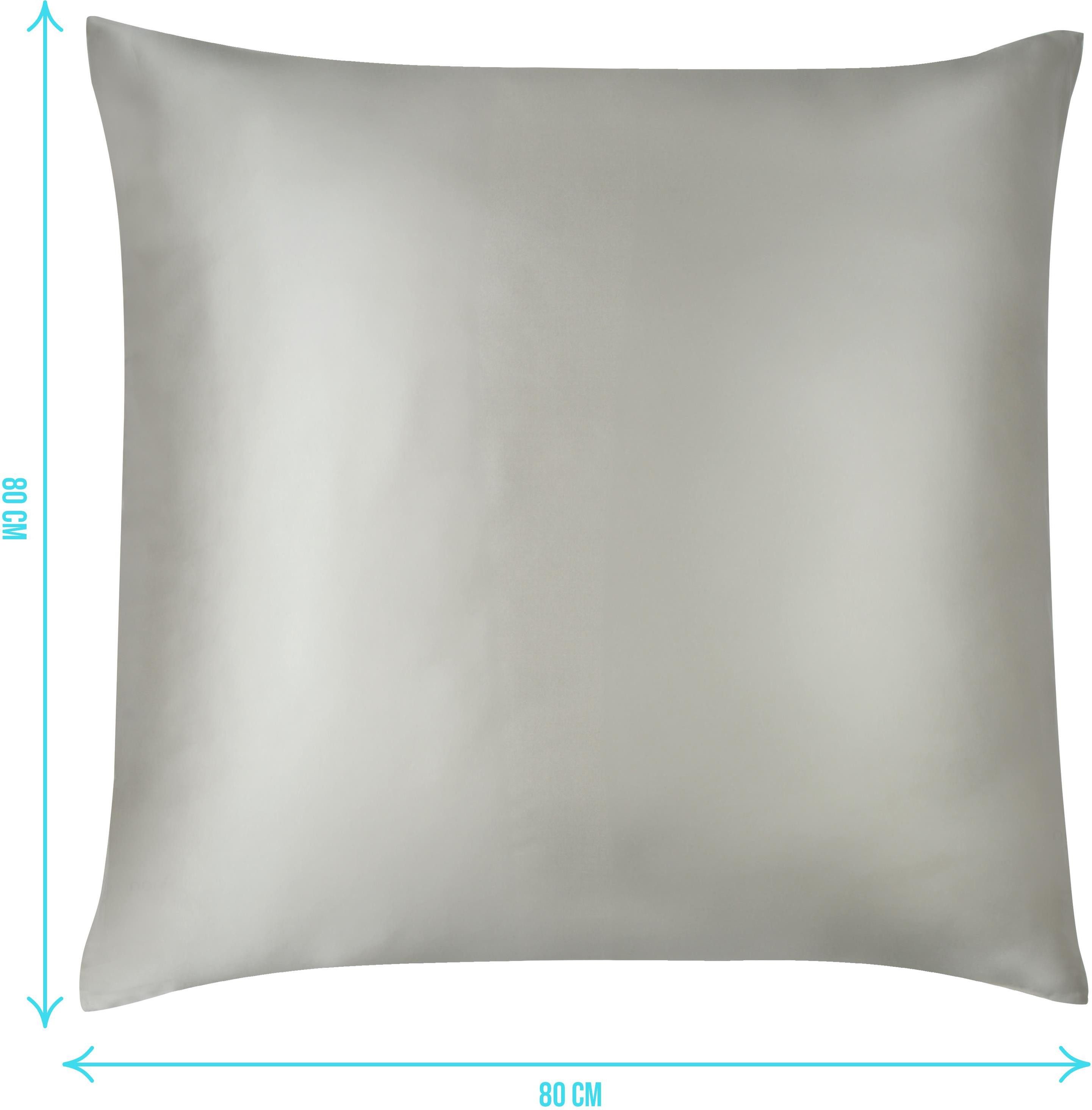 Aspero Kissenbezüge 2x Seiden Kissenbezüge 80x80 günstig online kaufen