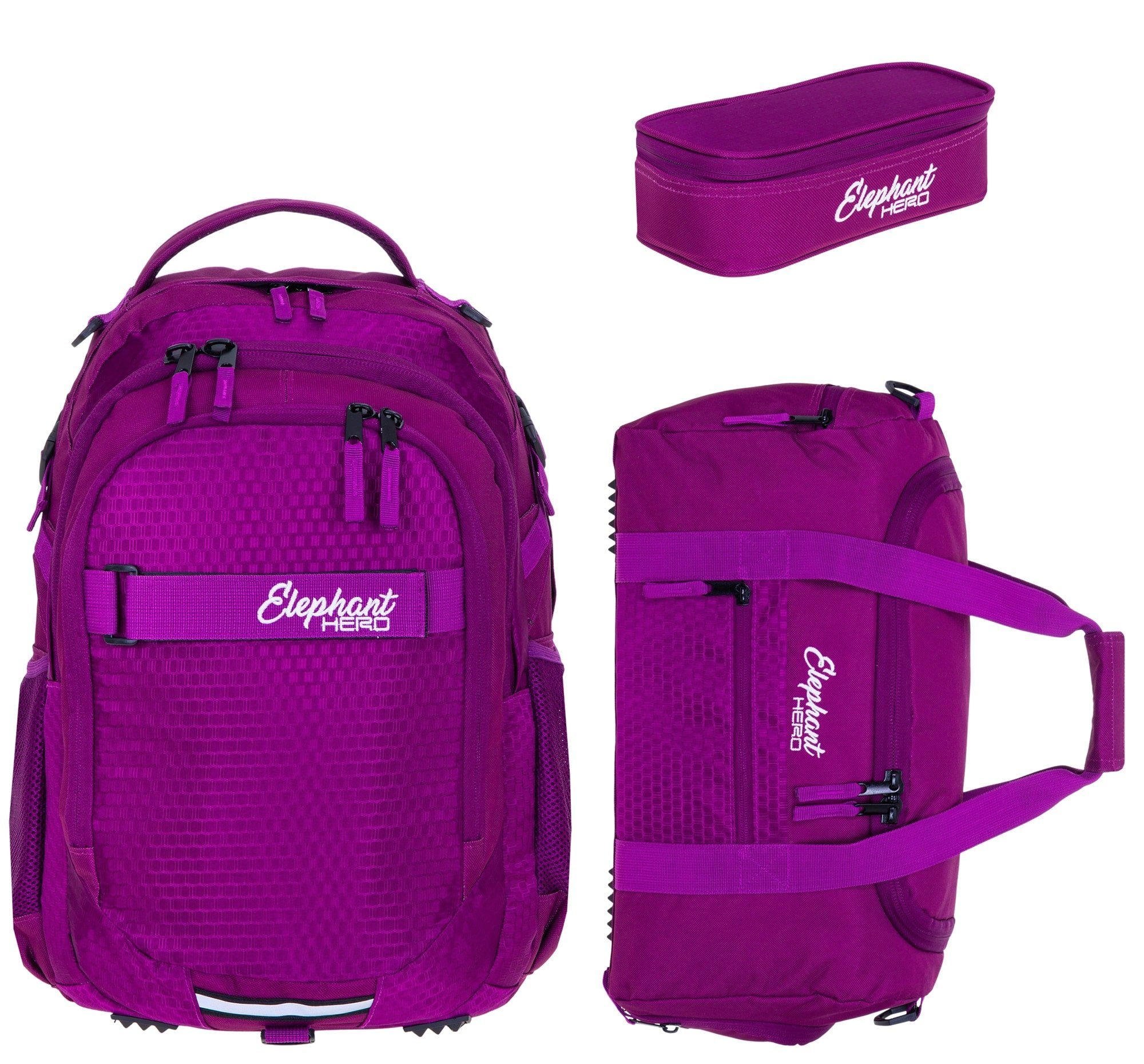 Schulrucksack Mädchen Elephant Signature Rucksack 3. Klasse 12993 Wild Berry +r
