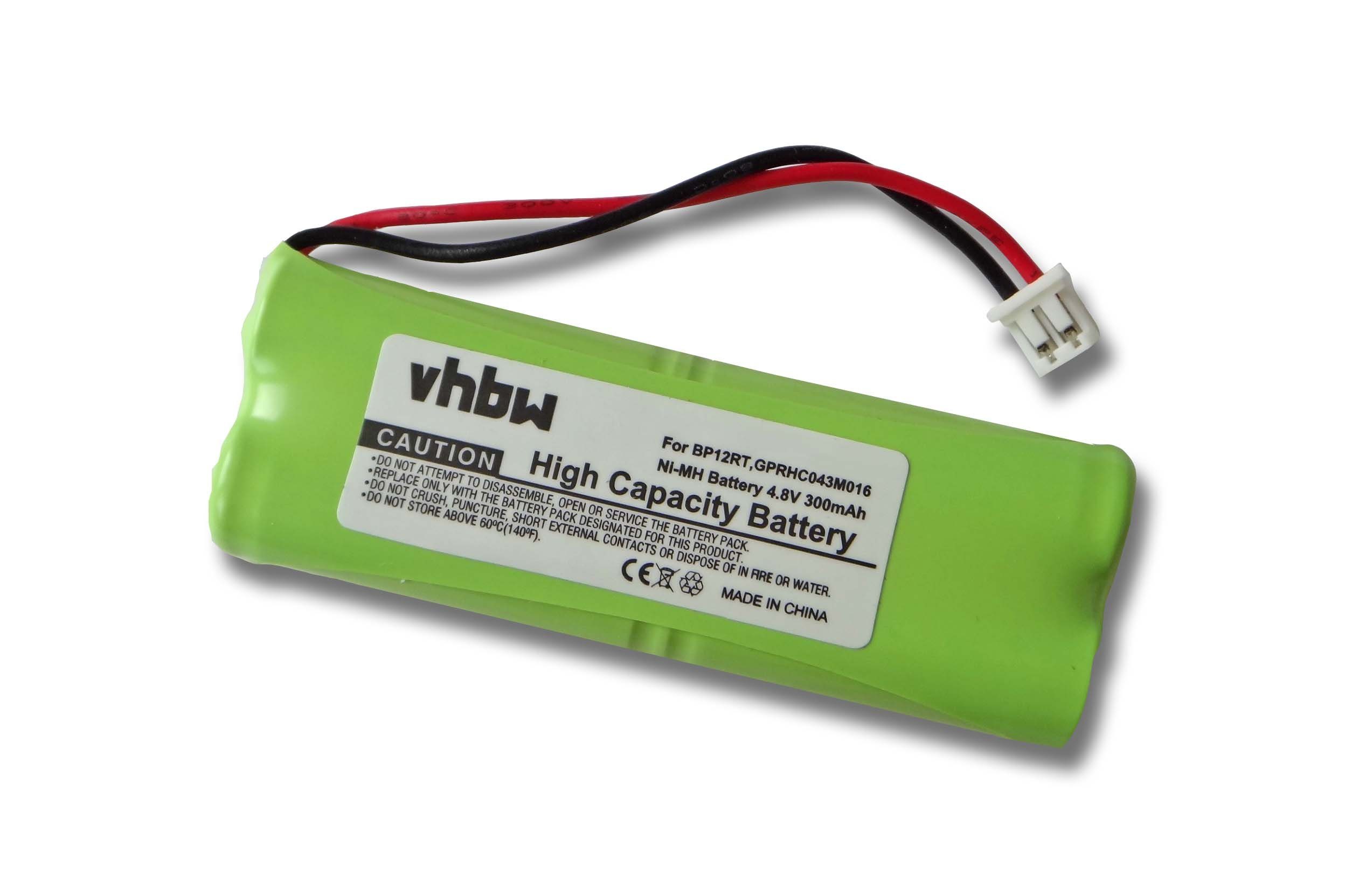 vhbw Akku passend für Kompatibel mit Dogtra 7100 Receiver, 7100H Transmitter, 7102H Transmitter Fitnesstracker / Hundehalsband (300mAh, 4,8V, NiMH) 300 mAh