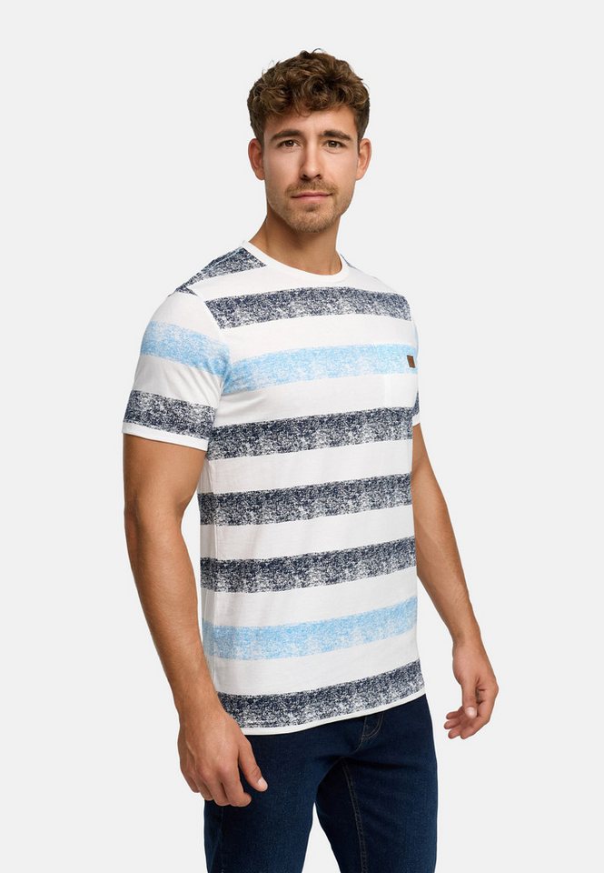INDICODE T-Shirt INTamka Lässiges Shirt mit Streifen