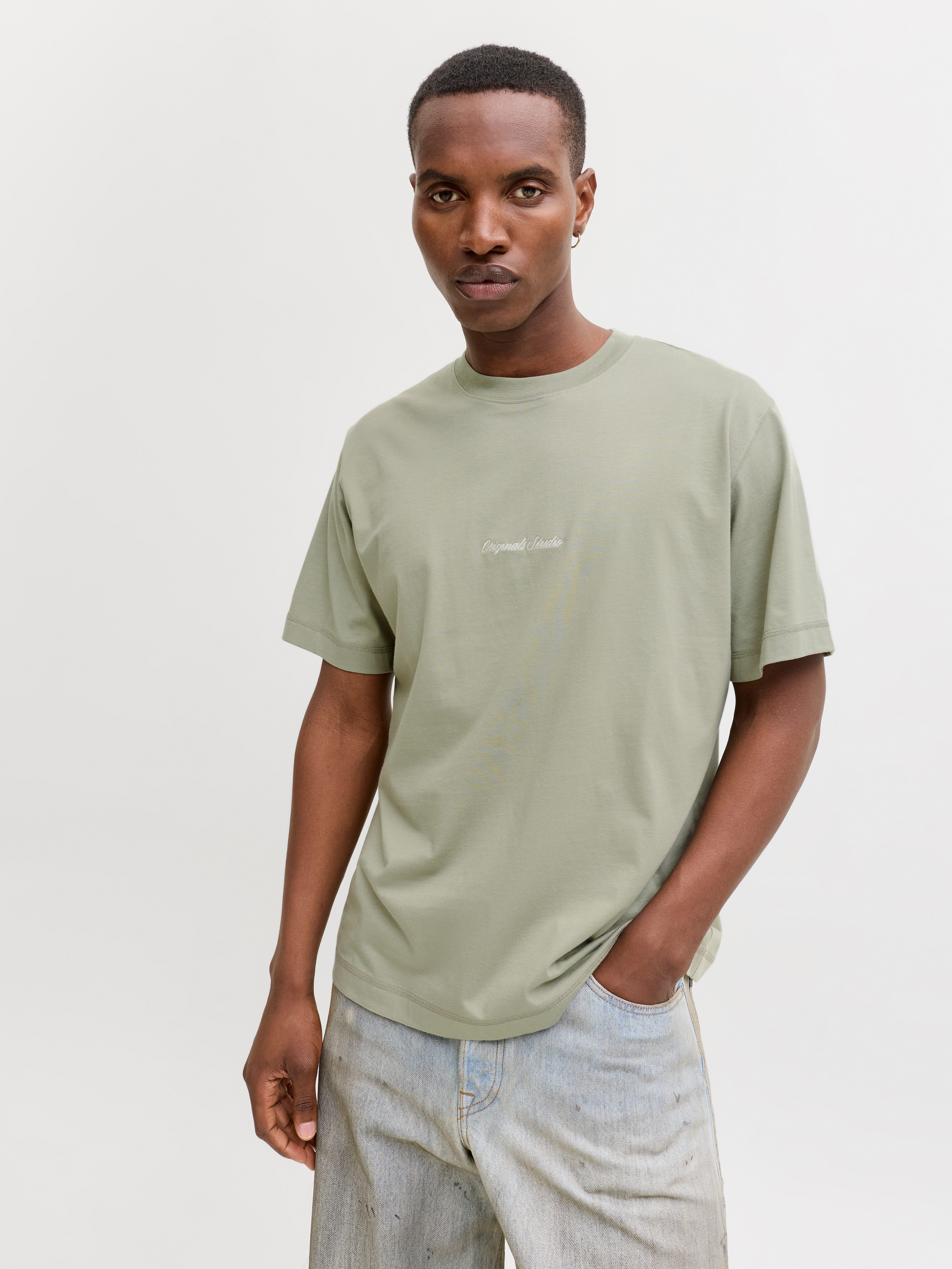 Jack & Jones Rundhalsshirt JORNORREBRO EMB TEE SS CREW NECK NOOS Baumwolle, locker geschnitten – Bild 2 von 5