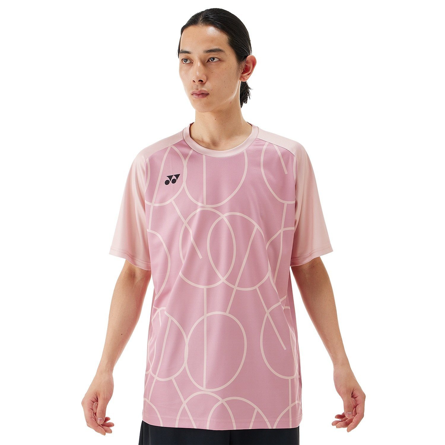 Yonex T-Shirt Practice Graphic 16742 (100% Polyester) 2025 rose Herren