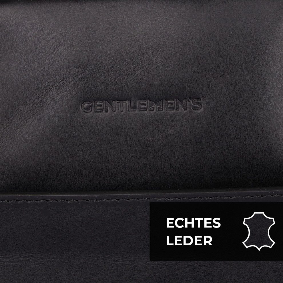 Gentlemen's Laptop-Hülle Laptopsleeve - Echtleder Laptophülle, 5 Fächer für Ladekabel, Tracker 14-16 Zoll, Für 14 und 16 Zoll – Bild 4 von 5