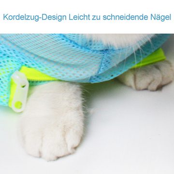 Rnemitery Tiertransporttasche Katze Baden Tasche Katze Dusche Netztasche Anti-Beißen Anti-Kratzen