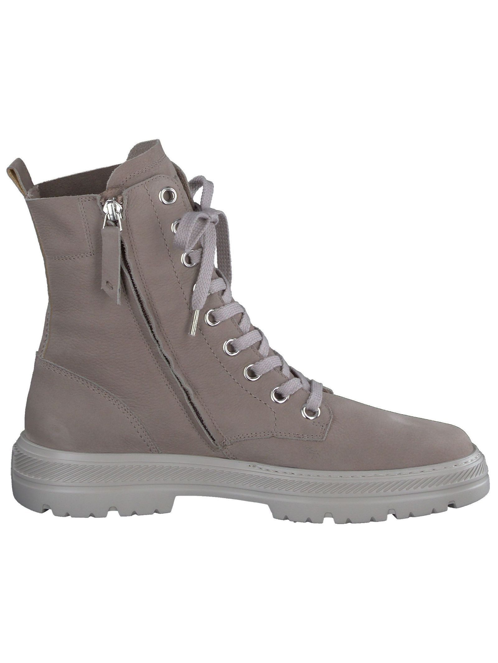 Paul Green Stiefelette Nubukleder Schnürstiefelette