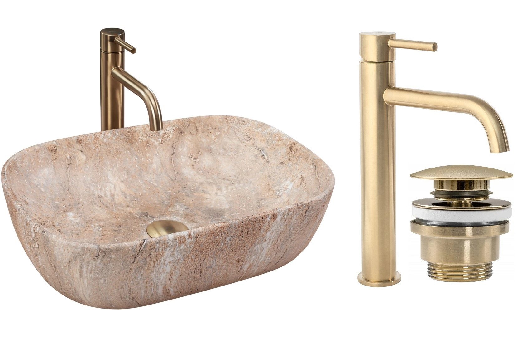 GTM Design Aufsatzwaschbecken BELINDA Modern Waschbeckenm günstig online kaufen