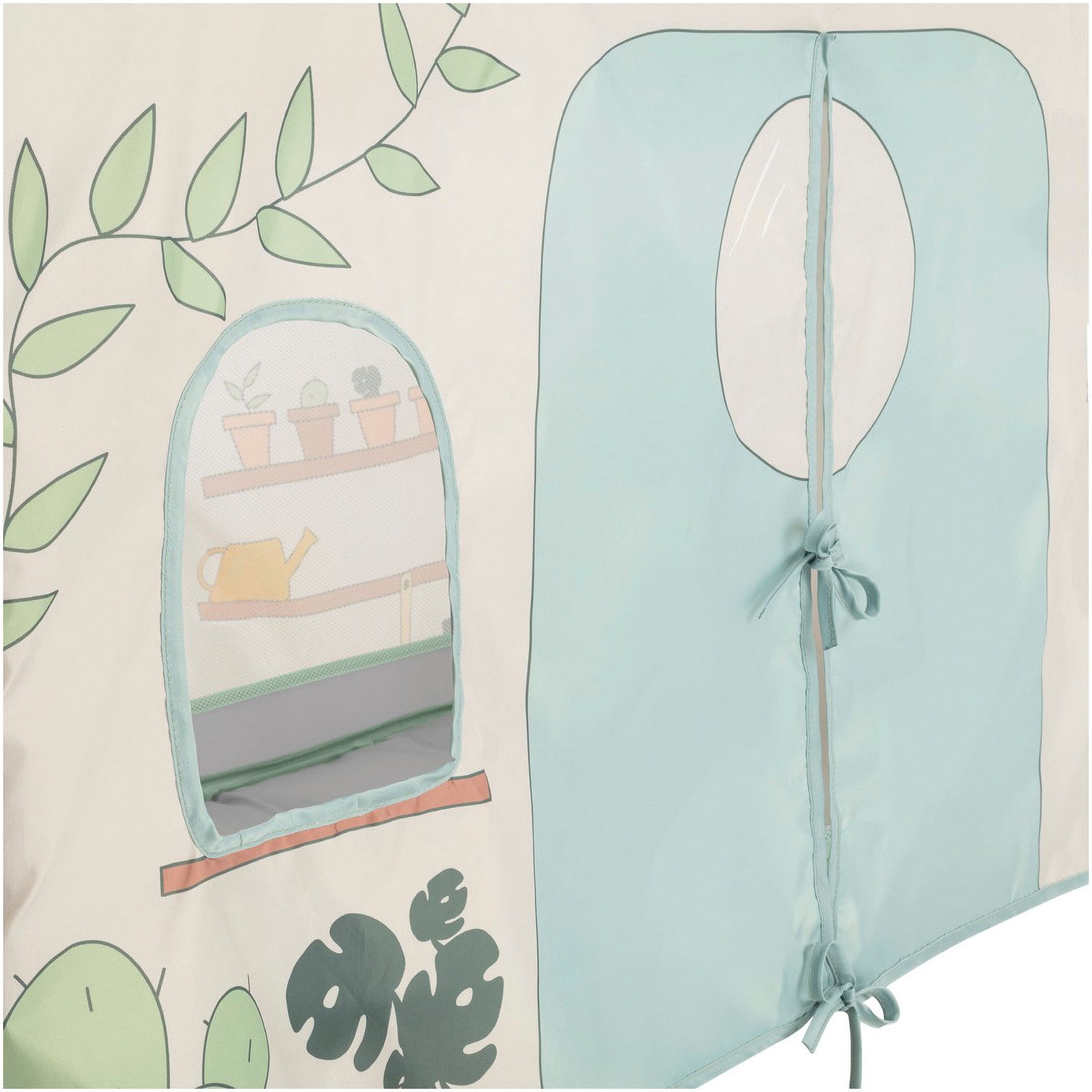 Hauck Bettzelt Travel Bed Cover, Plants Ergänzung für hauck Reisebetten (120 x 60 cm) mit seitlicher Öffnung