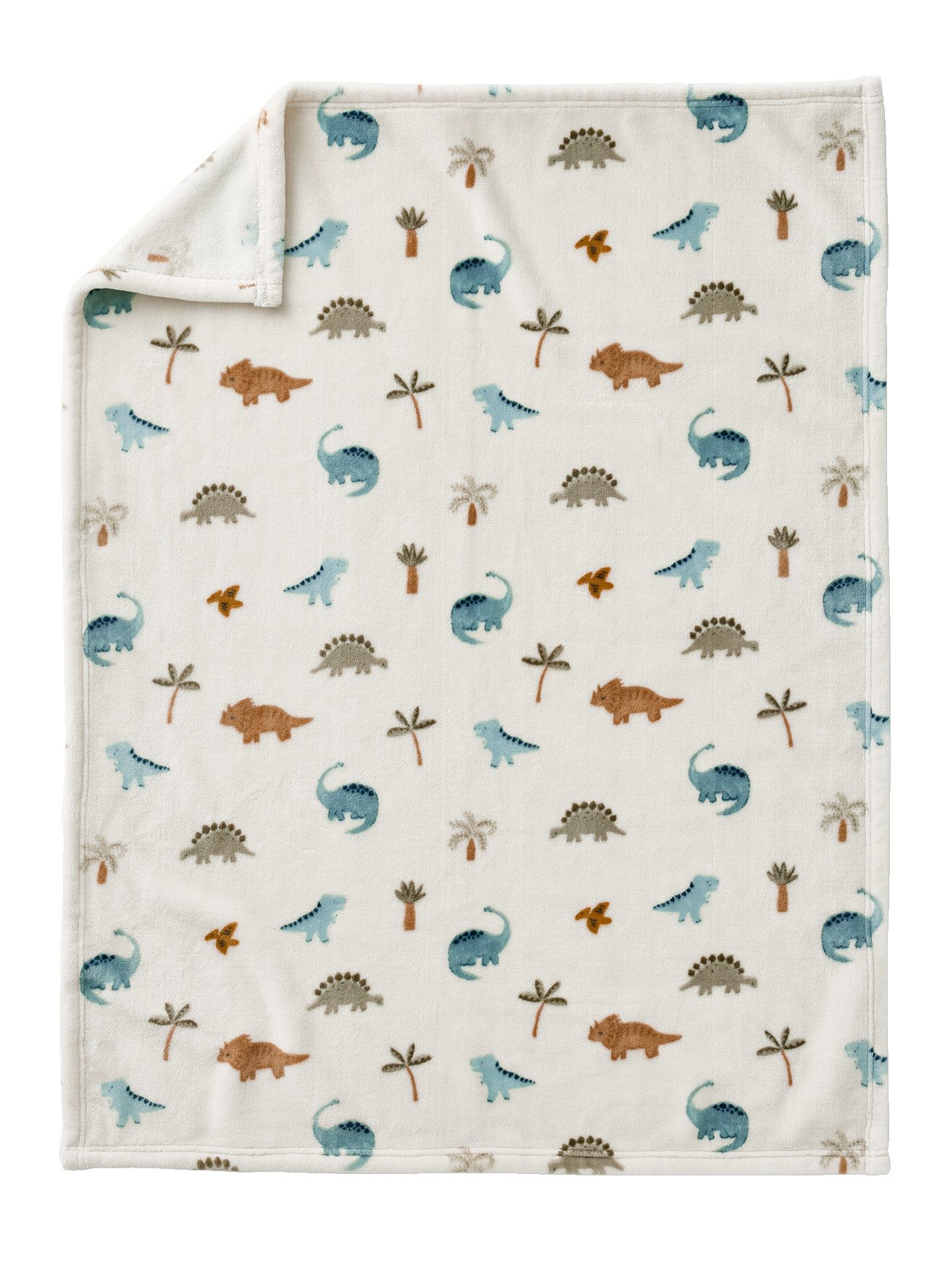 Babydecke Kinderzimmer Fleecedecke mit Karomuster, vertbaudet