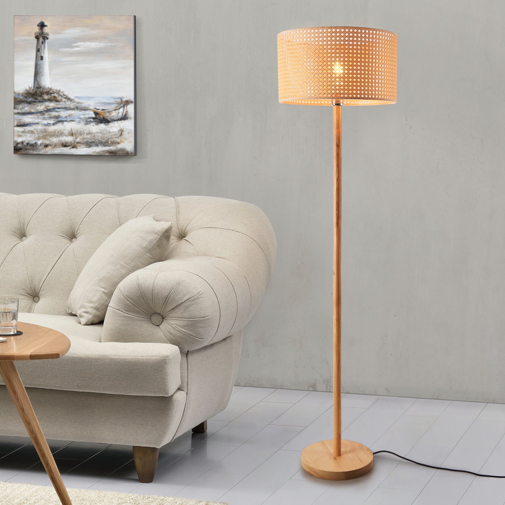 lux.pro Stehlampe, ohne Leuchtmittel, Rochdale Standlampe günstig online kaufen
