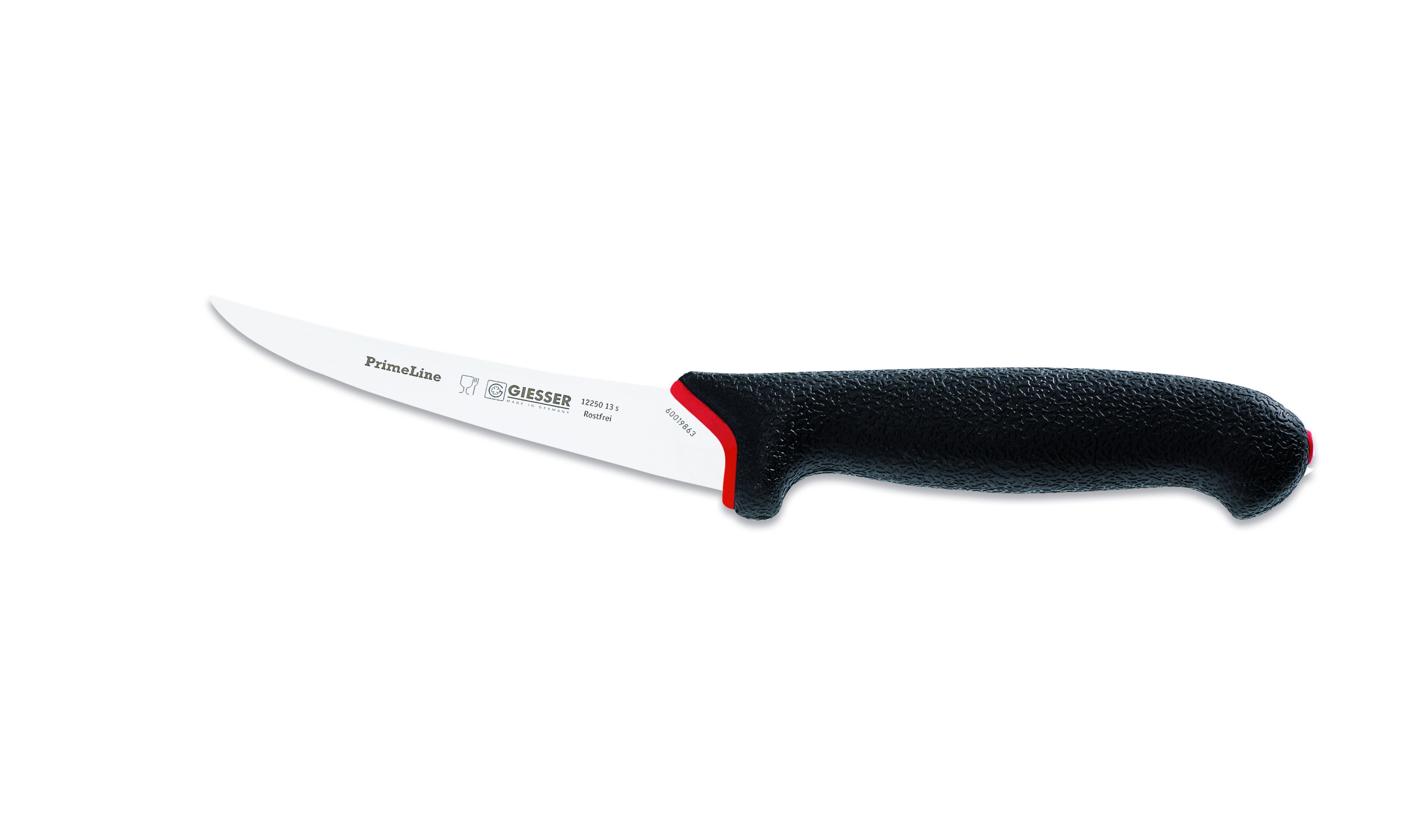 GIESSER Ausbeinmesser Fleischermesser 12250 13/15, PrimeLine, scharf, rutschfest, weicher Griff, sicherer Griff