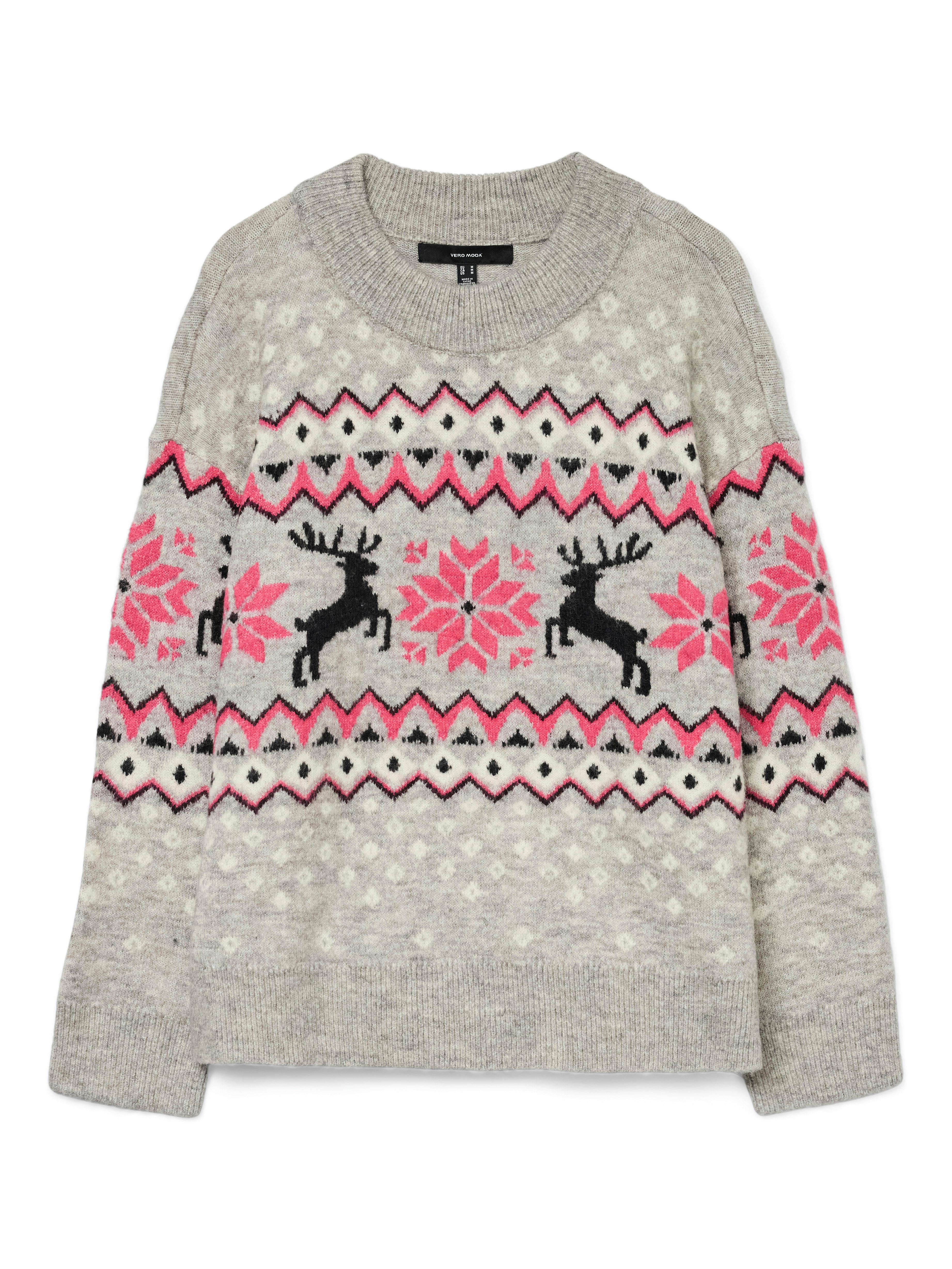 Weihnachtspullover VMSANTANORDIC LS O-NECK PULLOVER XMAS