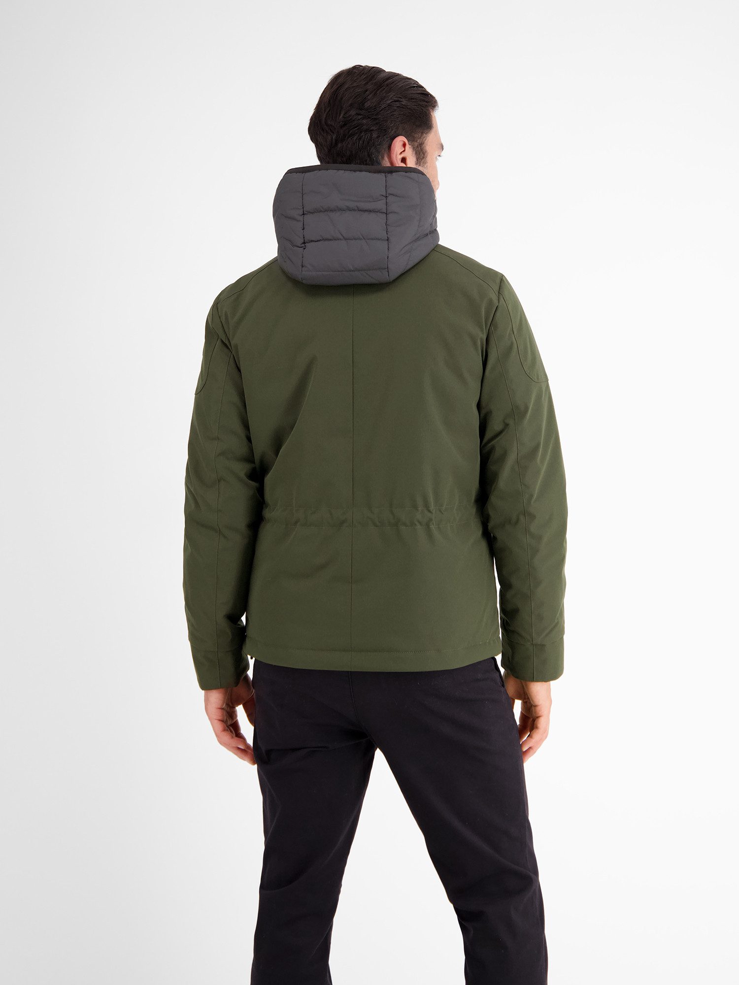 LERROS Outdoorjacke LERROS Fieldjacket mit Kapuze, gefüttert Wasser- und windabweisend, atmungsaktiv