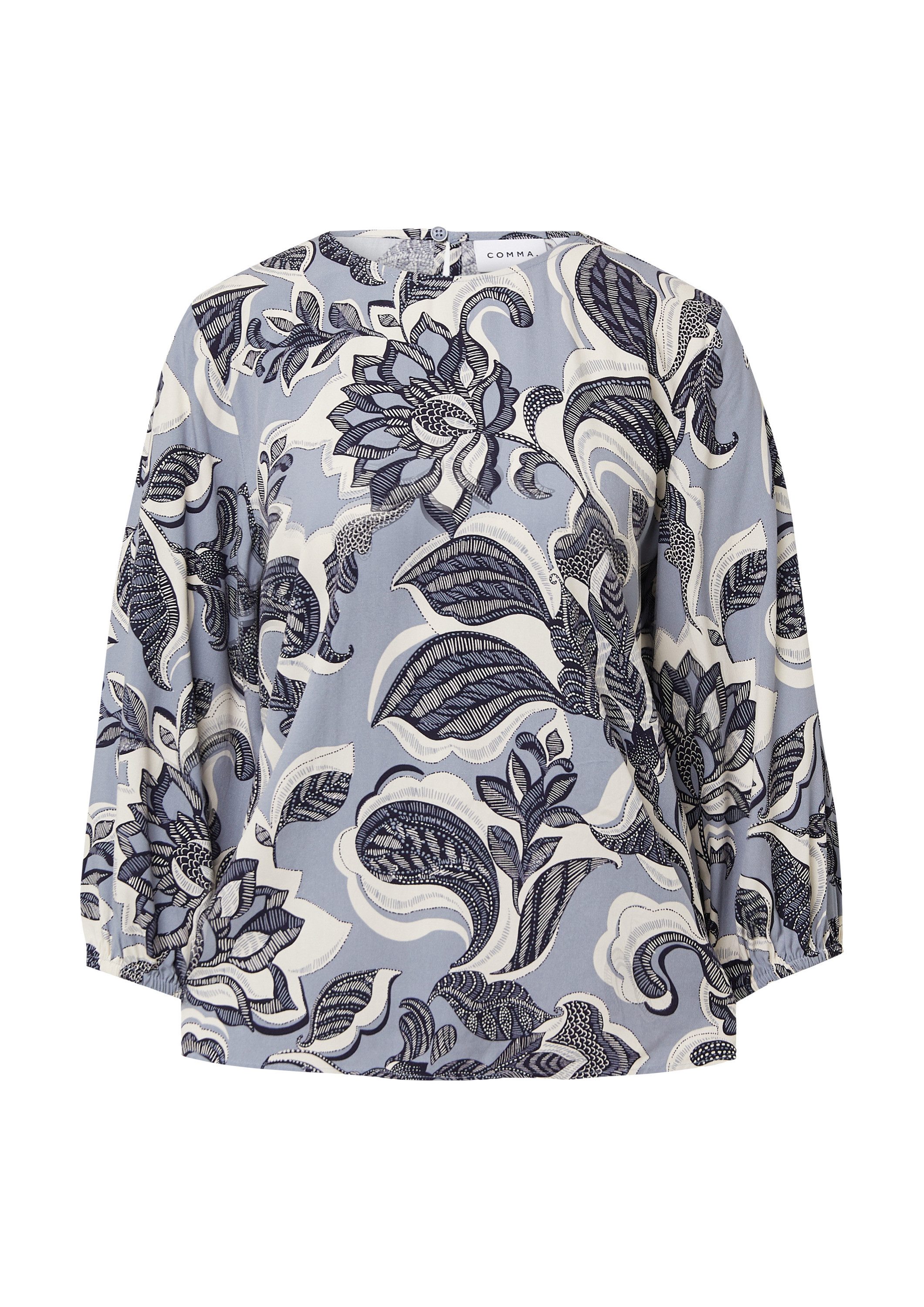 comma Langarmbluse Bluse Luftige Bluse mit günstig online kaufen
