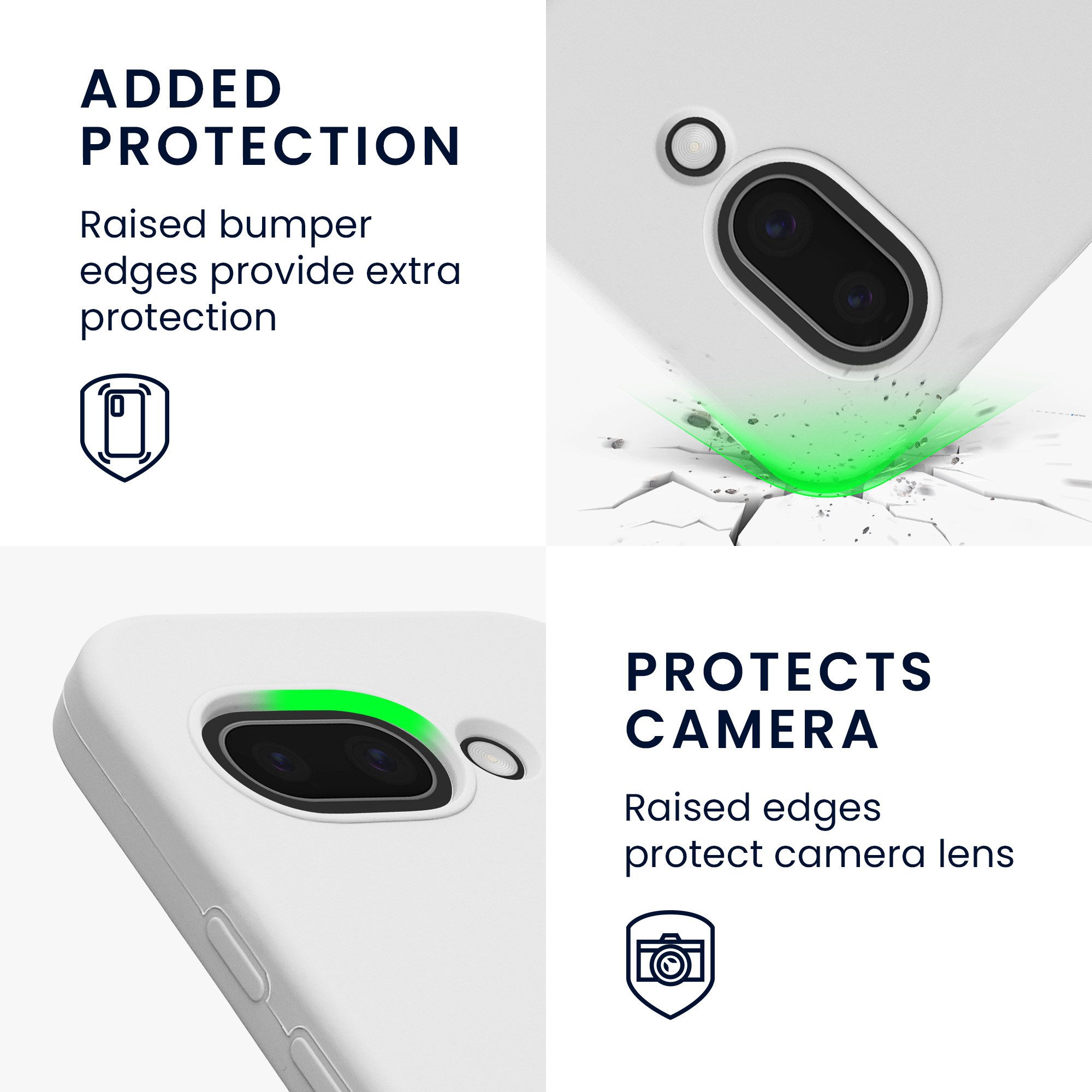 kwmobile Handyhülle Hülle für Google Pixel 9a, Hülle Silikon gummiert - Handyhülle - Handy Case Cover