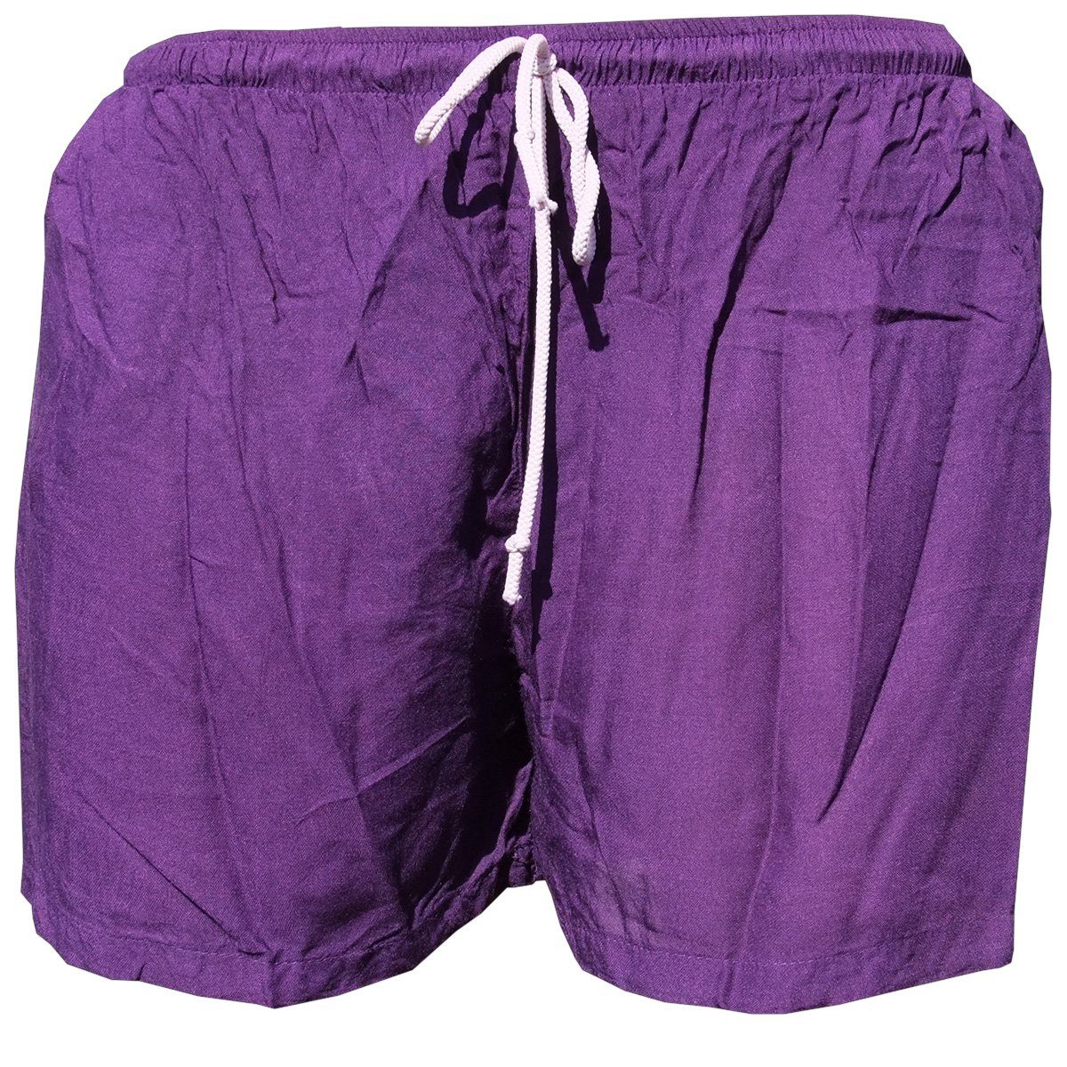 PANASIAM Shorts Damen Shorts einfarbig für Strand Yoga oder Meditation farbecht und angenehm zu Tragen Relaxshorts Damenshorts kurze Sporthose