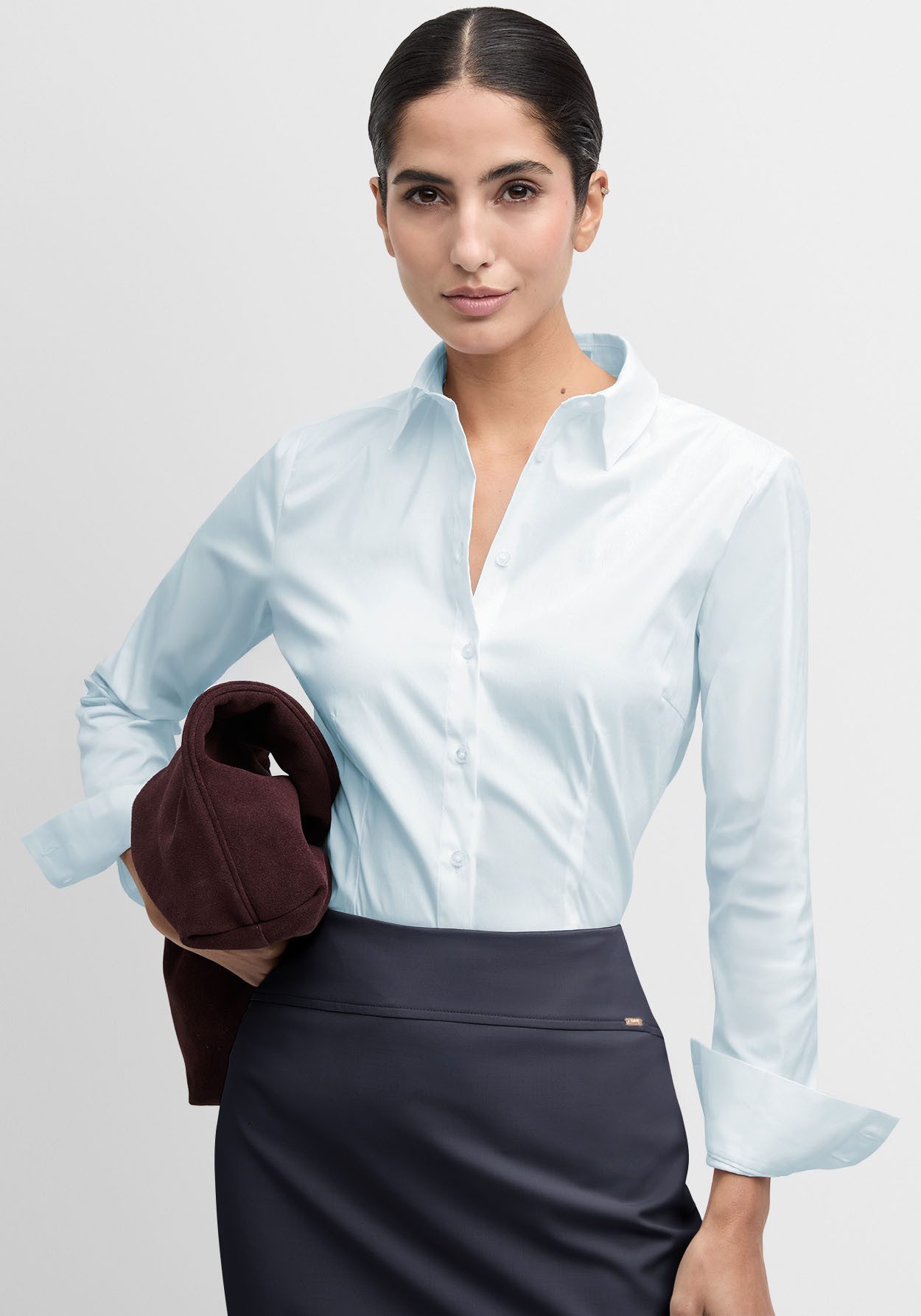 Cinque Hemdbluse CIBRAVO Mit Markenlabelplättchen am Saum günstig online kaufen