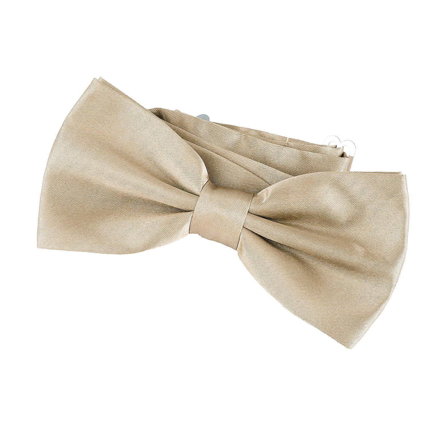 DonDon Fliege DonDon Edle Fliege Schleife glänzend (Packung, 1-St) bereits gebunden, verstellbar, Seidenlook