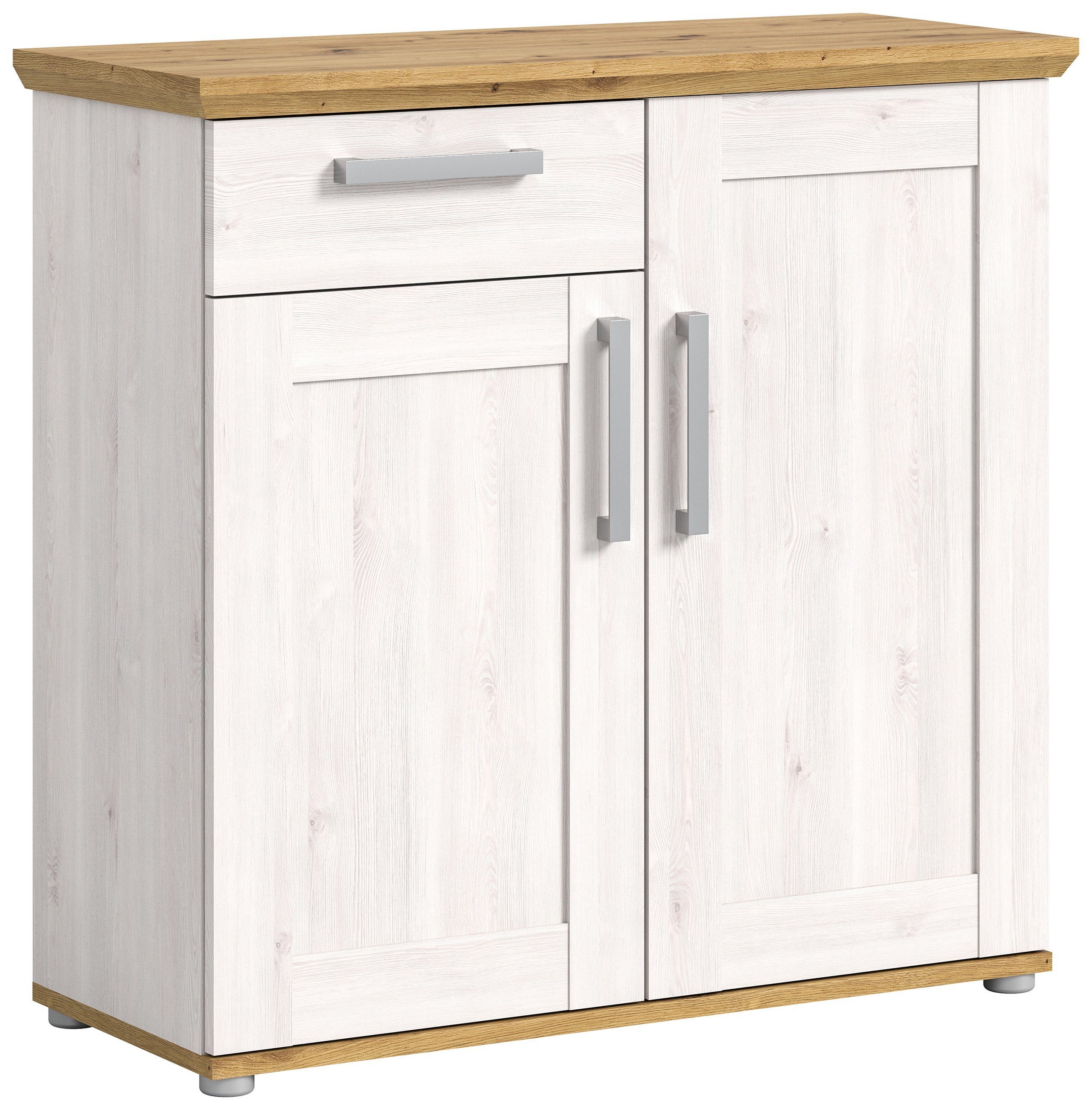 Newroom Kommode Sibiu Lärche 90 cm, Kommode Sibiu Lärche Sideboard Highboard Landhaus Modern Wohnzimme...