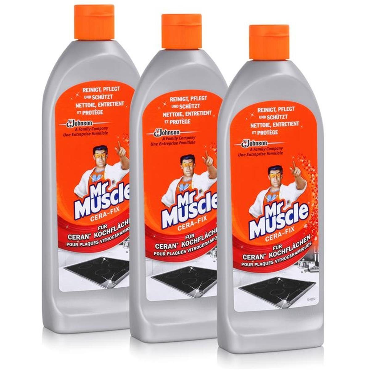 Mr Muscle Mr Muscle Cera-fix Glaskeramik- Ceran-Reiniger 200ml (3er Pack) Küchenreiniger