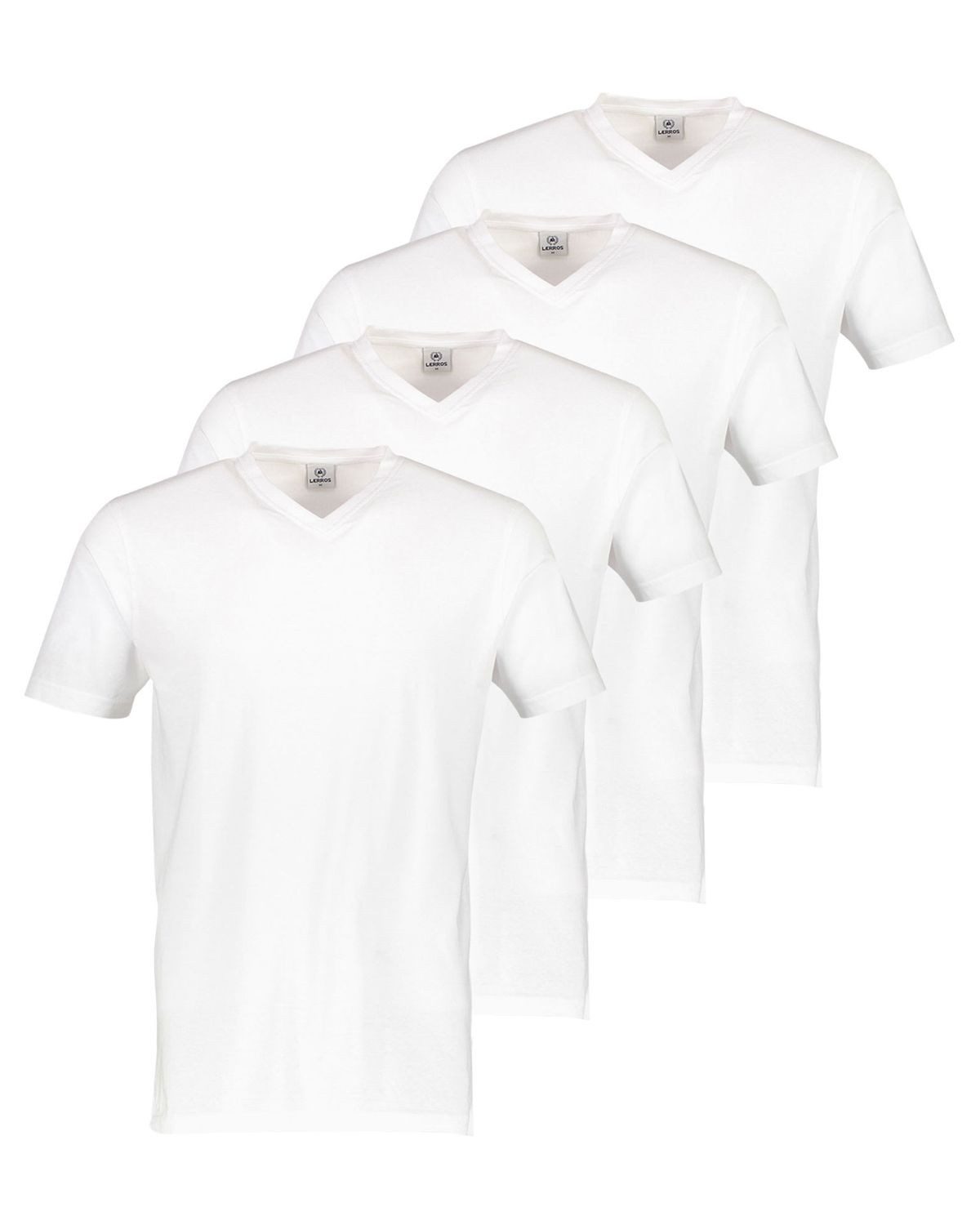LERROS T-Shirt Basic in klassischer Optik im 4er Pack günstig online kaufen