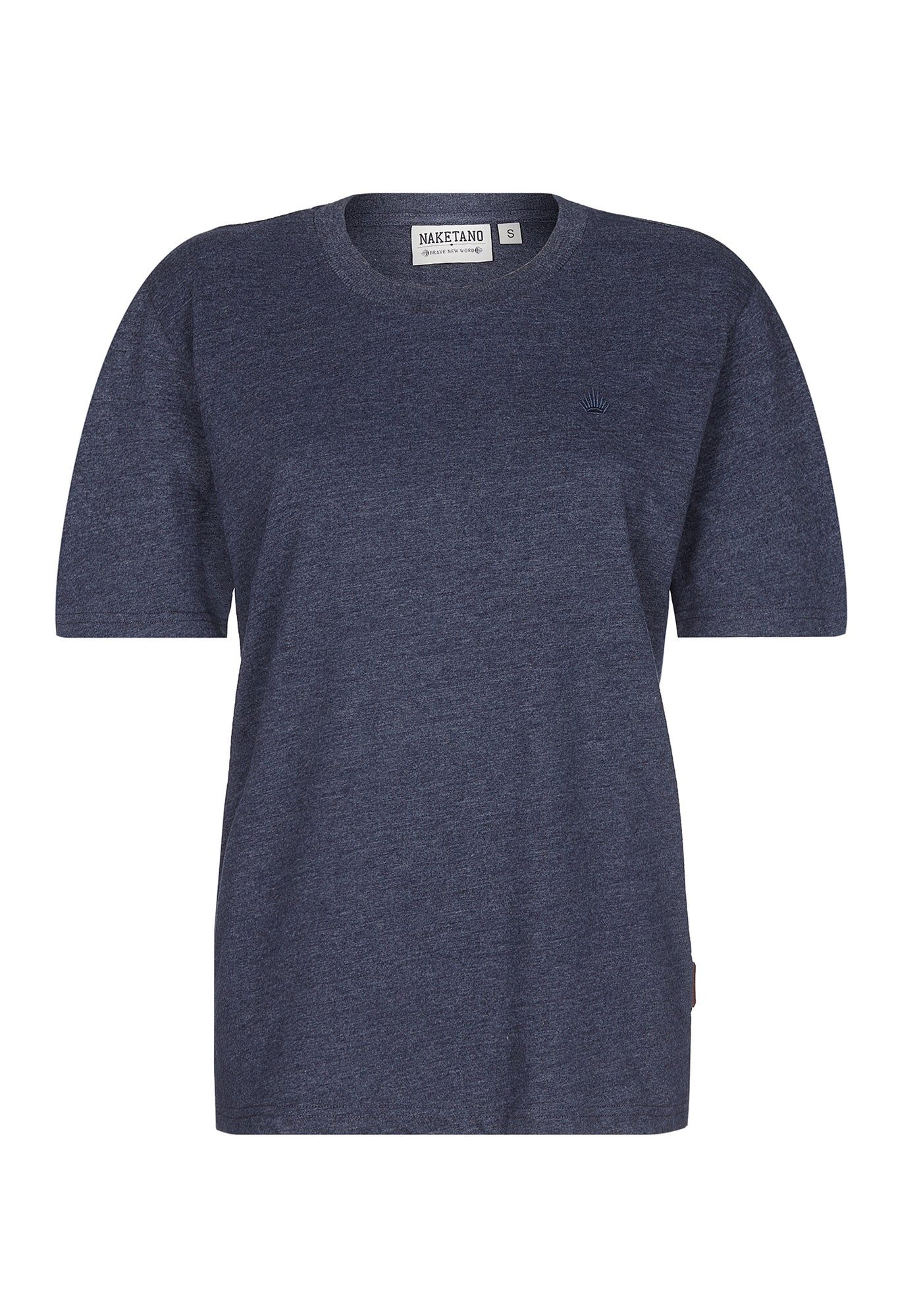 naketano T-Shirt Baumwolle Rundhals Kurzarm Streetwear Basic Sommershirt Damen (1-tlg) weich, bequem, casual, vegan, unifarben, gerader Schnitt, Alltag