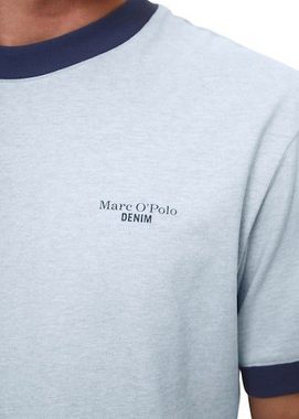 Marc O'Polo DENIM T-Shirt mit dezentem Markenlabel auf der Brust