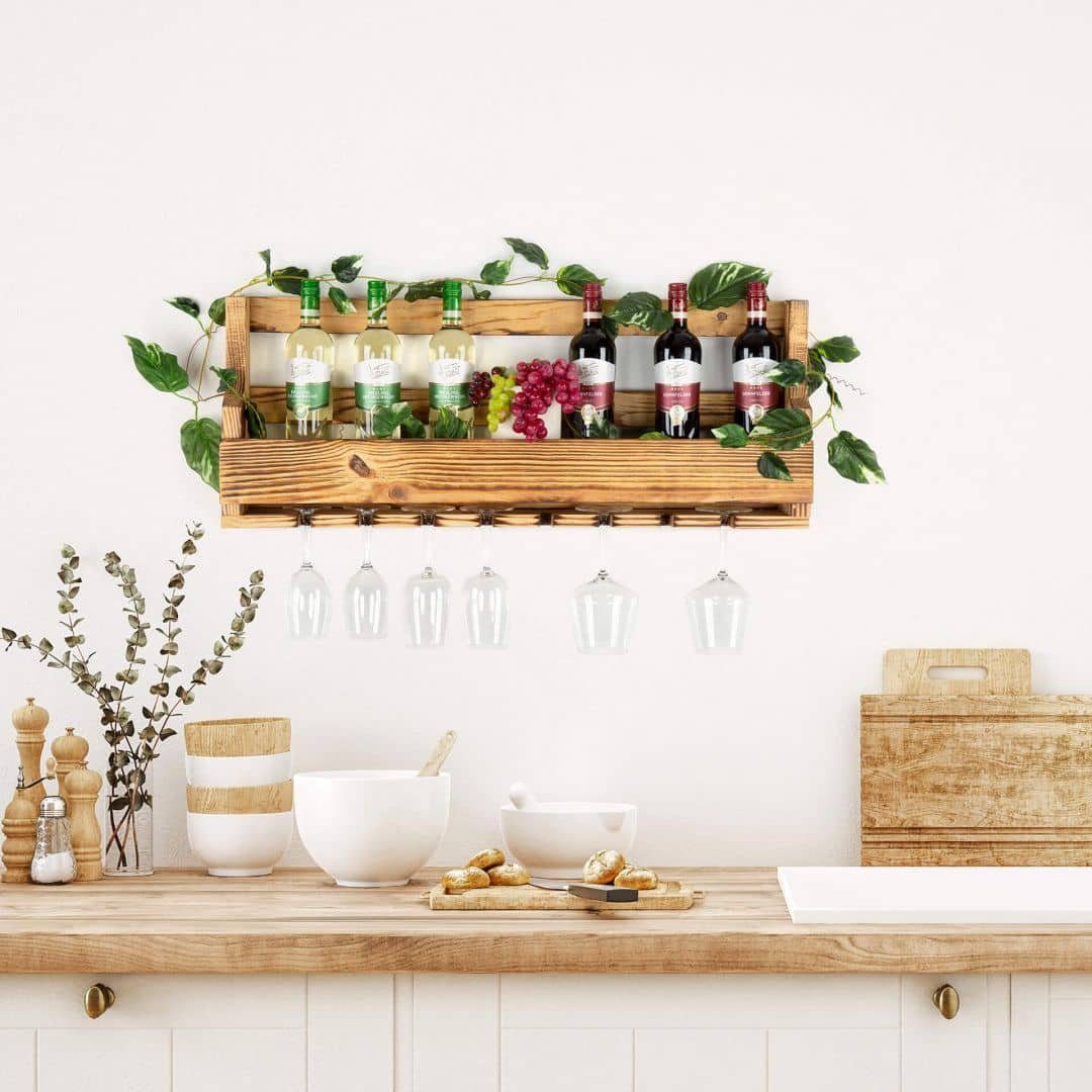 K&L Wall Art Wandregal Palettenmöbel Gewürzregal günstig online kaufen
