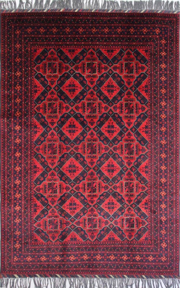 Orientteppich Afghan Kunduz 200x299 Handgeknüpfter Orientteppich, Nain Trading, rechteckig, Höhe: 6 mm