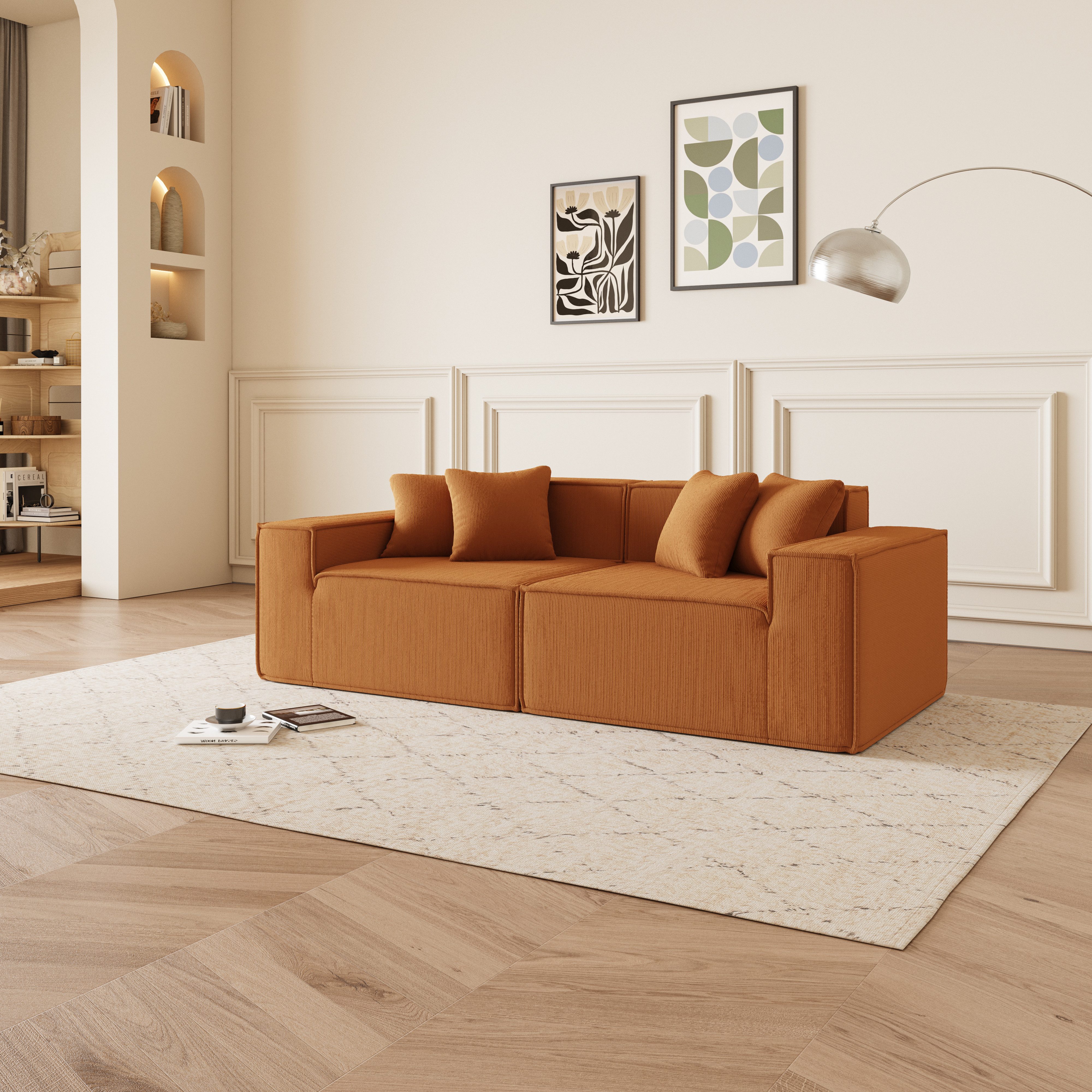 JOULISE 2-Sitzer MINOVA 2-Sitzer Sofa, Cordstoff, günstig online kaufen