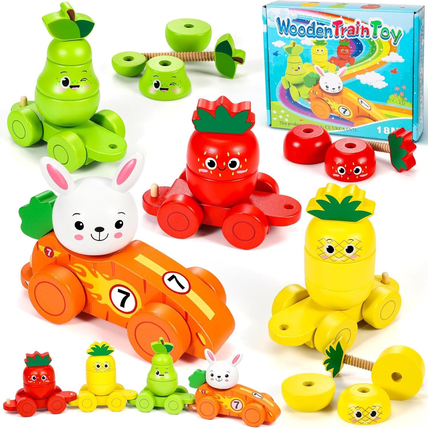 POPOLIC Spielzeug-Auto Montessori Sorting Obst- und günstig online kaufen